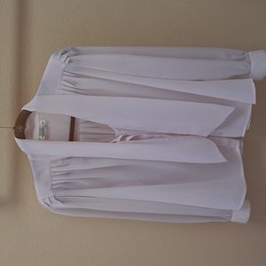 Sheer pale pink blouse